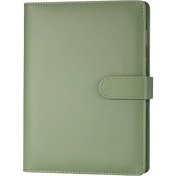 JIANTA A5 Binder 6 Hole A5 Ring Binder PU Leather Budget Ring Binder