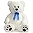 HollyHOME Teddy Bear Stuffed Animal Plush Giant Teddy Bears with Footprints Big Bear 36 inch White