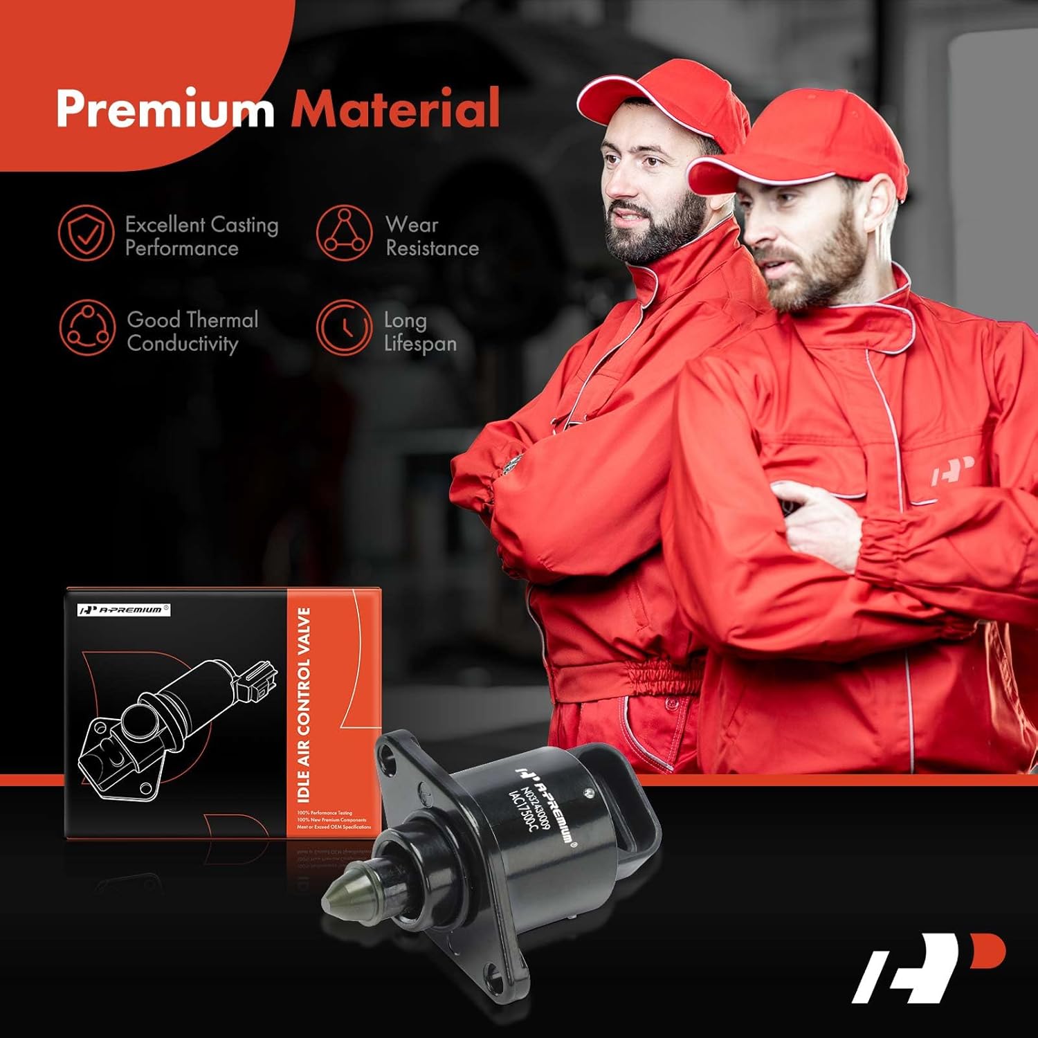 A-Premium Fuel Injection Idle Air Control Valve Compatible with Jeep Cherokee 91-96, Comanche 91-92, TJ 1997, Wrangler & Dodge Dakota 1997, Only fits L4 2.5L - Replace# 4626053, 4637073, 4698376