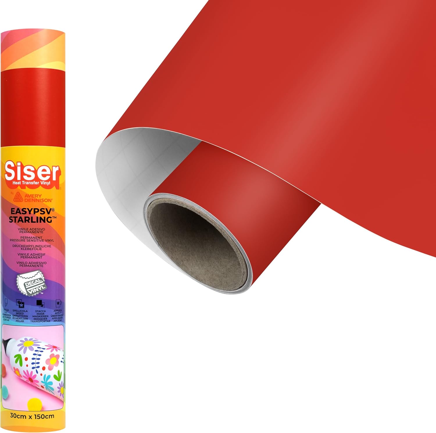 Siser 1FEPSV-MO-3015 EasyPSV Starling Permanent Adhesive Vinyl, Mocha, 150 x 30