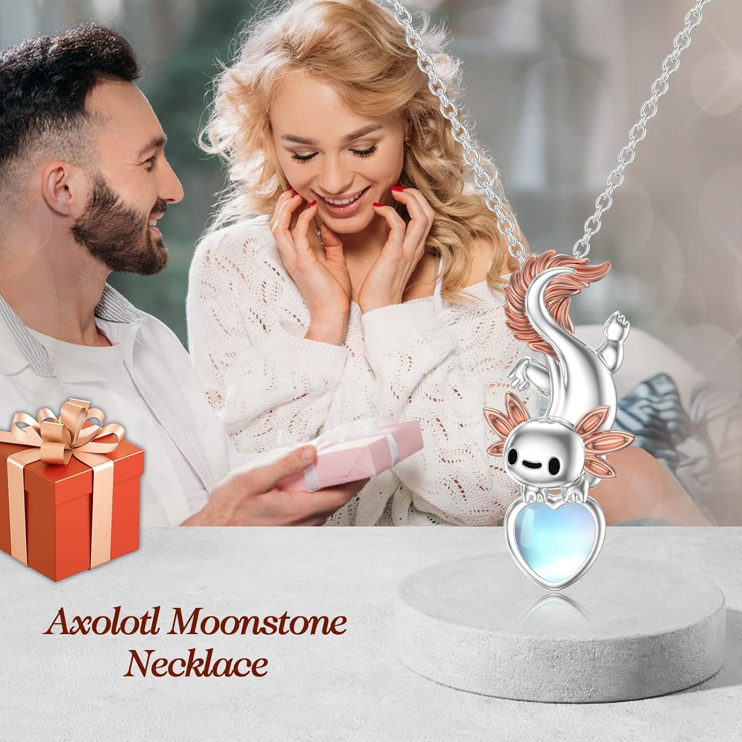 PELOVNY Mouse/Penguin/Fox Necklace for Women 925 Sterling Silver Animal Pendant Necklace Birthday Christmas Jewelry Gifts for Mom Daughter Wife Sister - Image 6