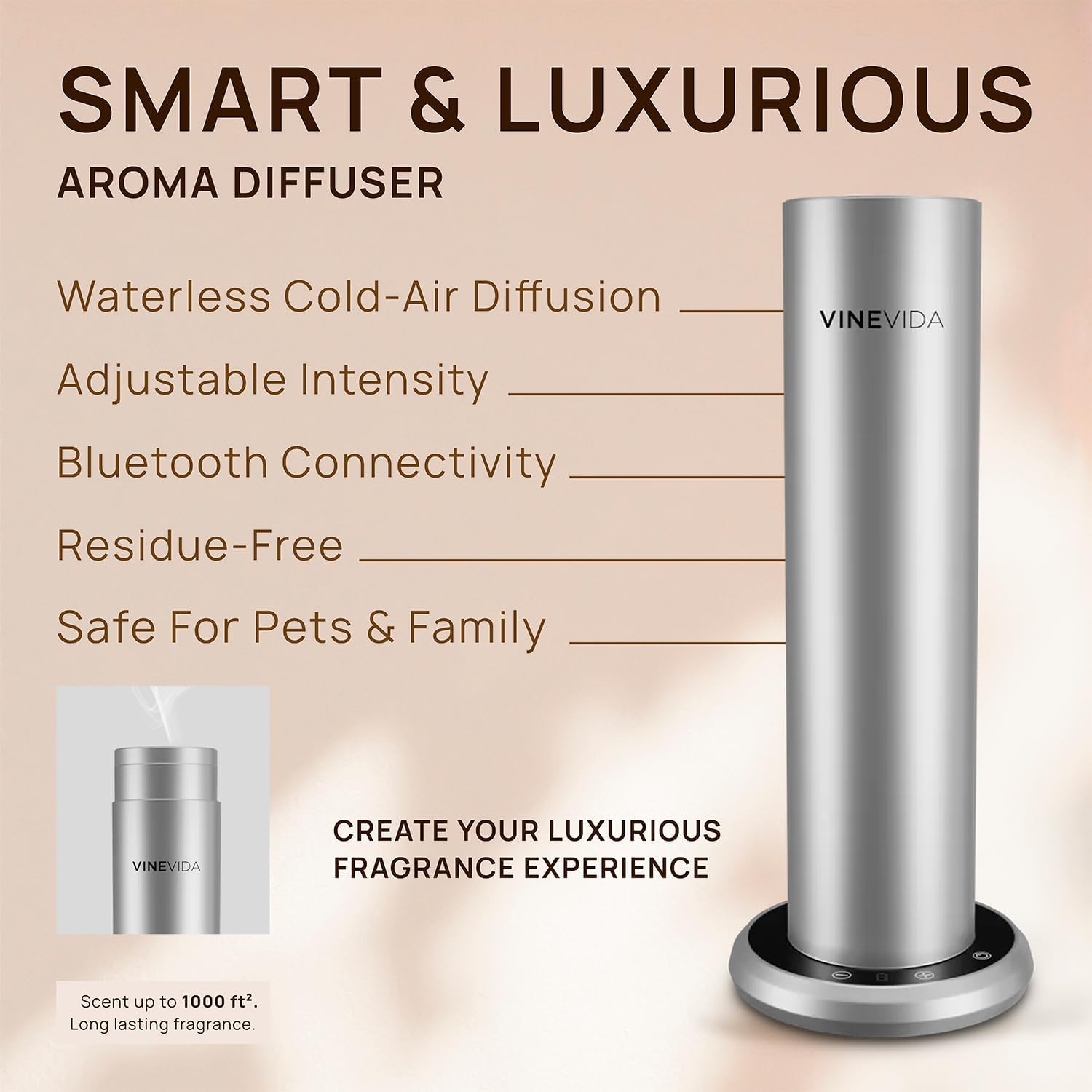 Aroma Diffuser V1 Skyline BT Silver