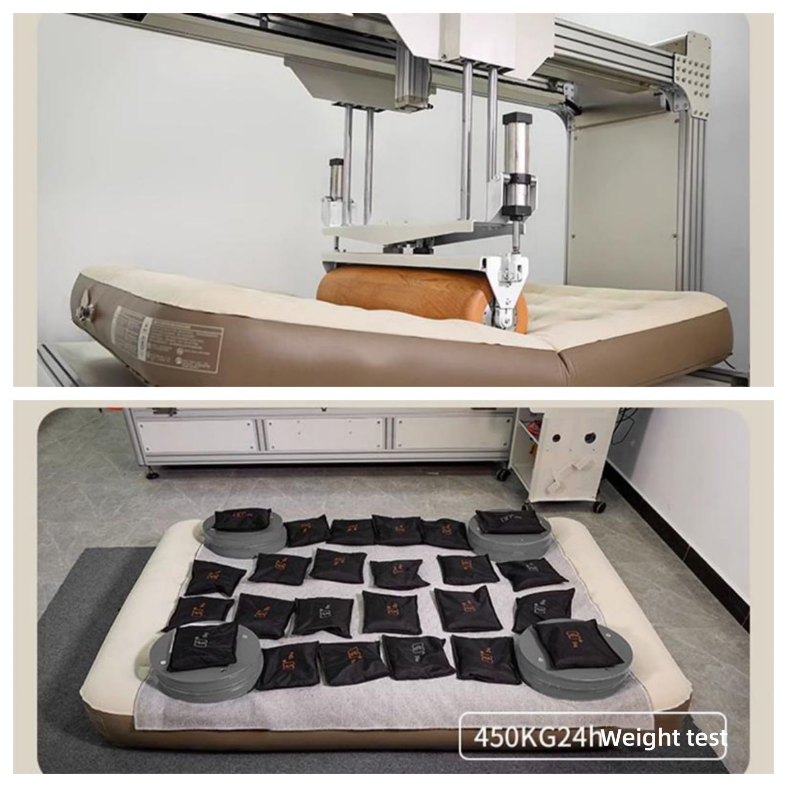 Colchón hinchable, cama de aire plegable doble/triple con bomba eléctrica integrada, cama de aire flocada de inflado/desinflado rápido, cama inflable para invitados en casa y viajes de campamento