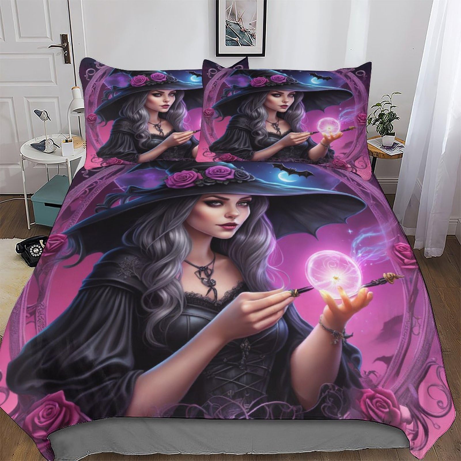 Housse de couette halloween pour lit king de chambre adulte
