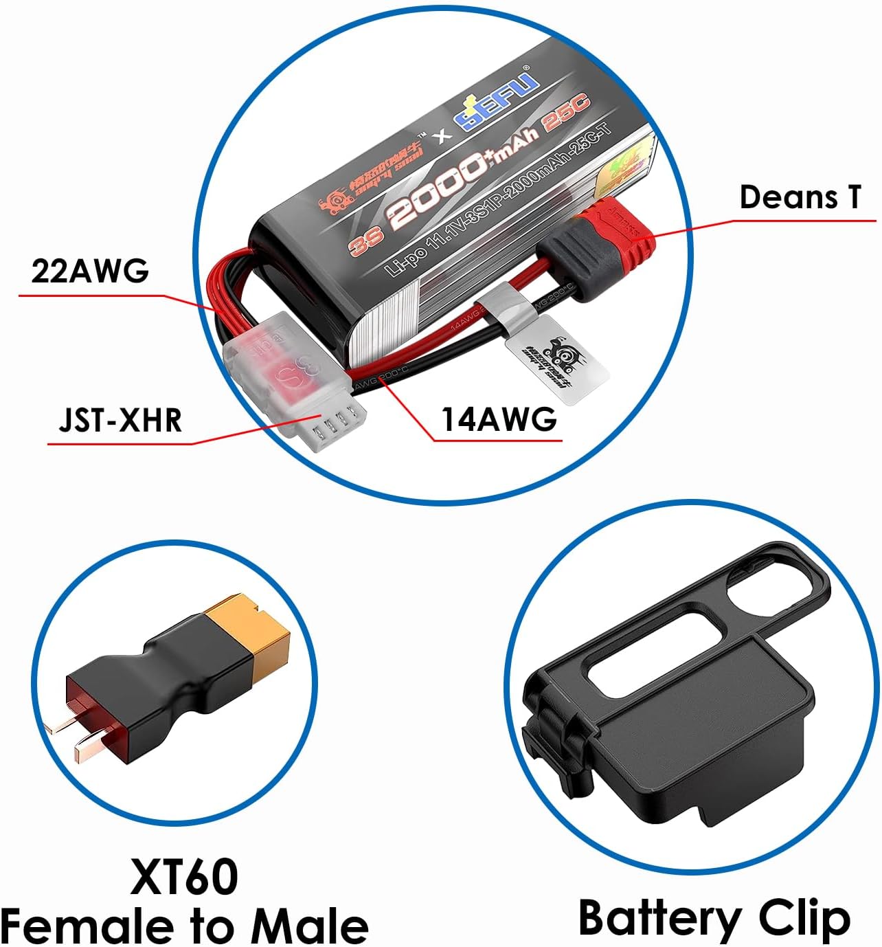 sea jump 2PCS 3S 11.1V 25C 2000mah Battery with T Plug for MJX H16E H16P H16PL H16BM H16DR H16GT 14301 JC16EP M161 RC Remote Control Car Upgrade Battery
