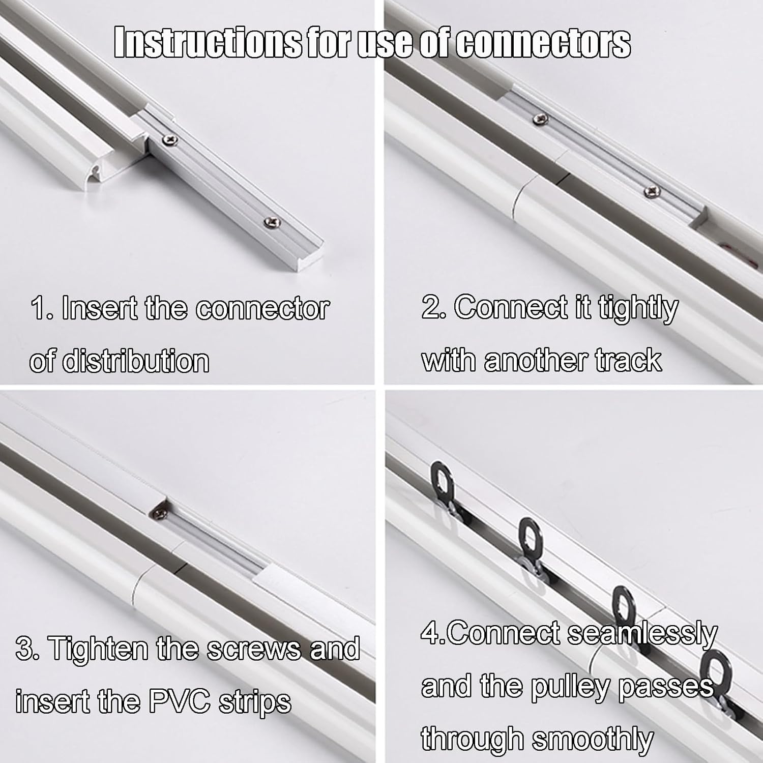 Curtain Track Aluminium Alloy Mute Pulley High-Gloss Electrophoresis Process Ultra-Thin Invisible Inner Casement Window Rails Ceiling Mounting Holes(Brown,3.3ft)
