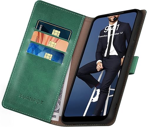Miniatura 4 de SUANPOT Funda tipo cartera para Moto Edge 2022 5G con bloqueo RFID, tarjetero de crédito, funda protectora de piel sintética con tapa para mujeres y