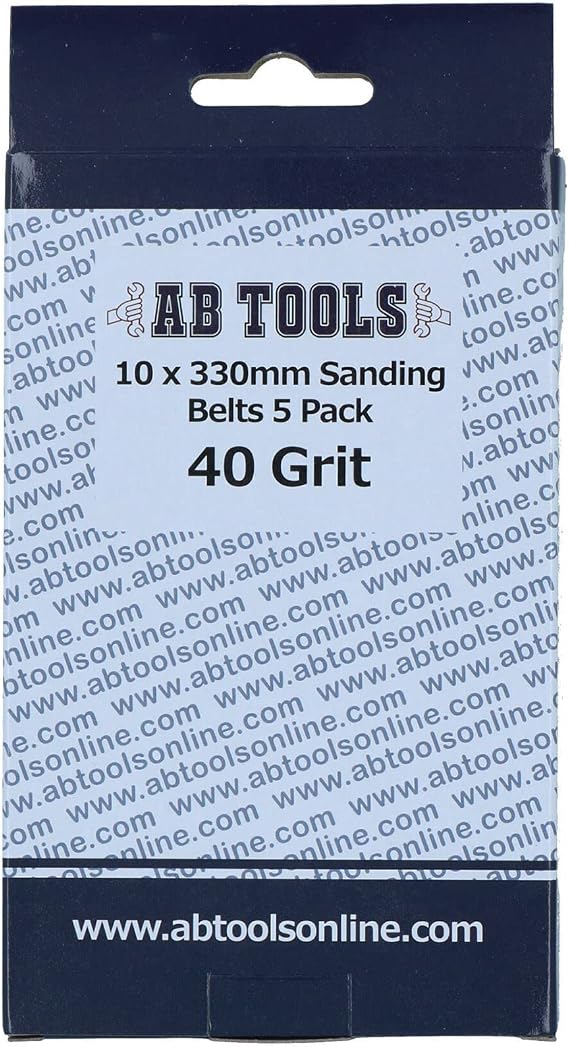 Belt Power Finger File Sander Abrasive Sanding Belts 330mm x 10mm 40 Grit 20 PK