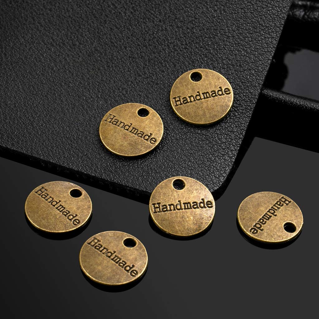 Lot De 100 Boutons En Métal Antiques Faits à La Main - Étiquettes
