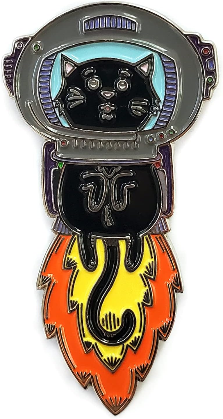 Astronaut Cat Enamel Lapel Pin