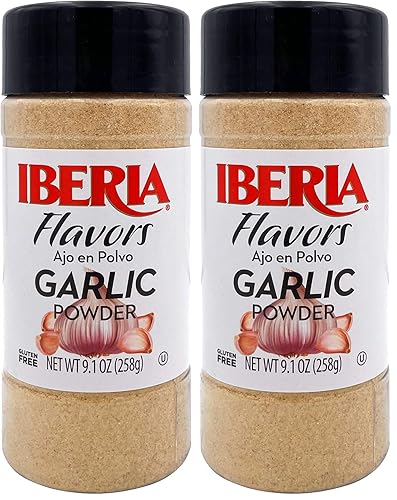 Iberia Ajo en polvo, 9.1 onzas (paquete de 2)