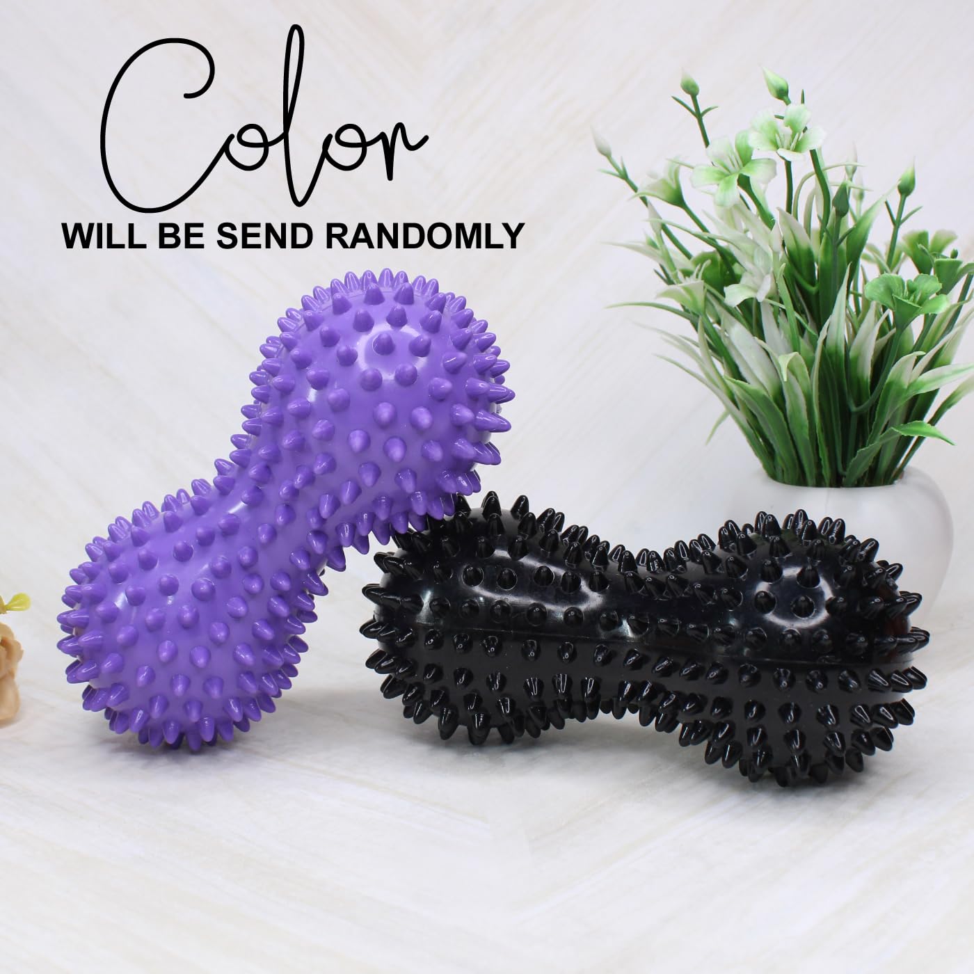 KYNA Sharp Pointed Body Relief Spiky Massage Ball For Hand/Feet/Leg/Neck Pain/Back Pain Random Colours Pack Of 1 KYNA Sharp Pointed Body Relief Spiky Massage Ball For Hand/Feet/Leg/Neck Pain/Back Pain Random Colours Pack Of 1