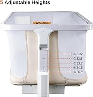 Vista 6 de VaVaSoo Cuna eléctrica para bebé, cama de malla con balanceo automático de 3 velocidades, 8 sonidos relajantes, control remoto, cuna de bebé