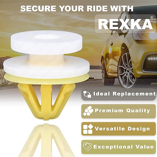 Miniatura 3 de Rexka 40 clips de moldeo para llanta DYC101420 compatibles con Land Rover Freelander Ranger Rover LR3 LR4