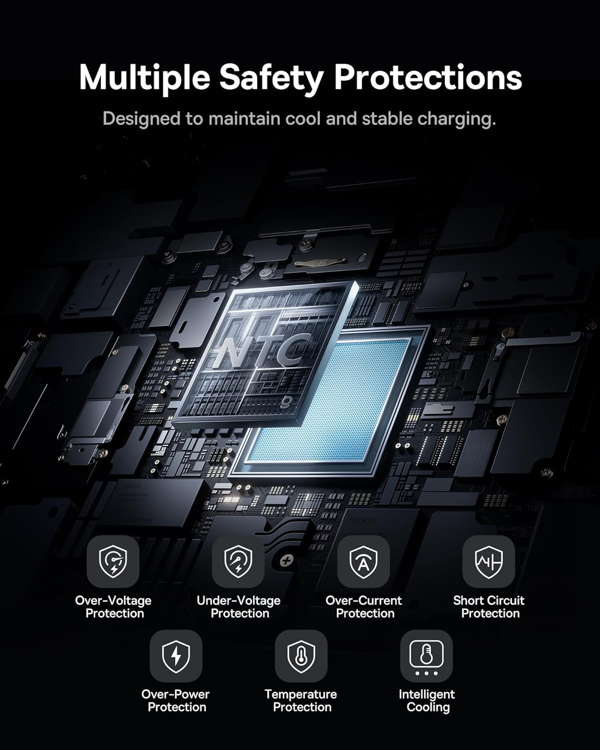 Baseus Mini 10000mAh Power Bank, 45W PD Portable Charger Built-in USB-C Cable, Pocket-Sized Travel Essential Battery Pack, Fast Charging Battery Bank for iPhone 17/16/15 Samsung S25/S24 Pixel 10 iPad