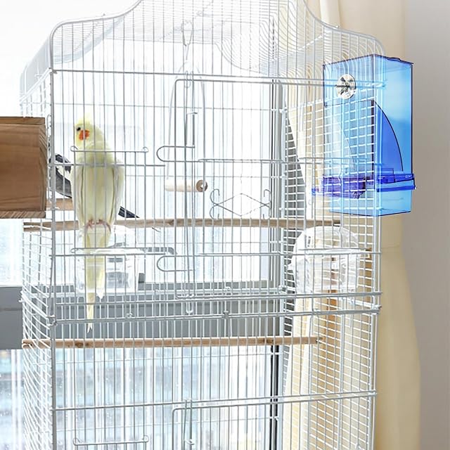 Foto 6 de 7 de 2 alimentador automático para pájaros y alimentador automático de alimentos para pájaros