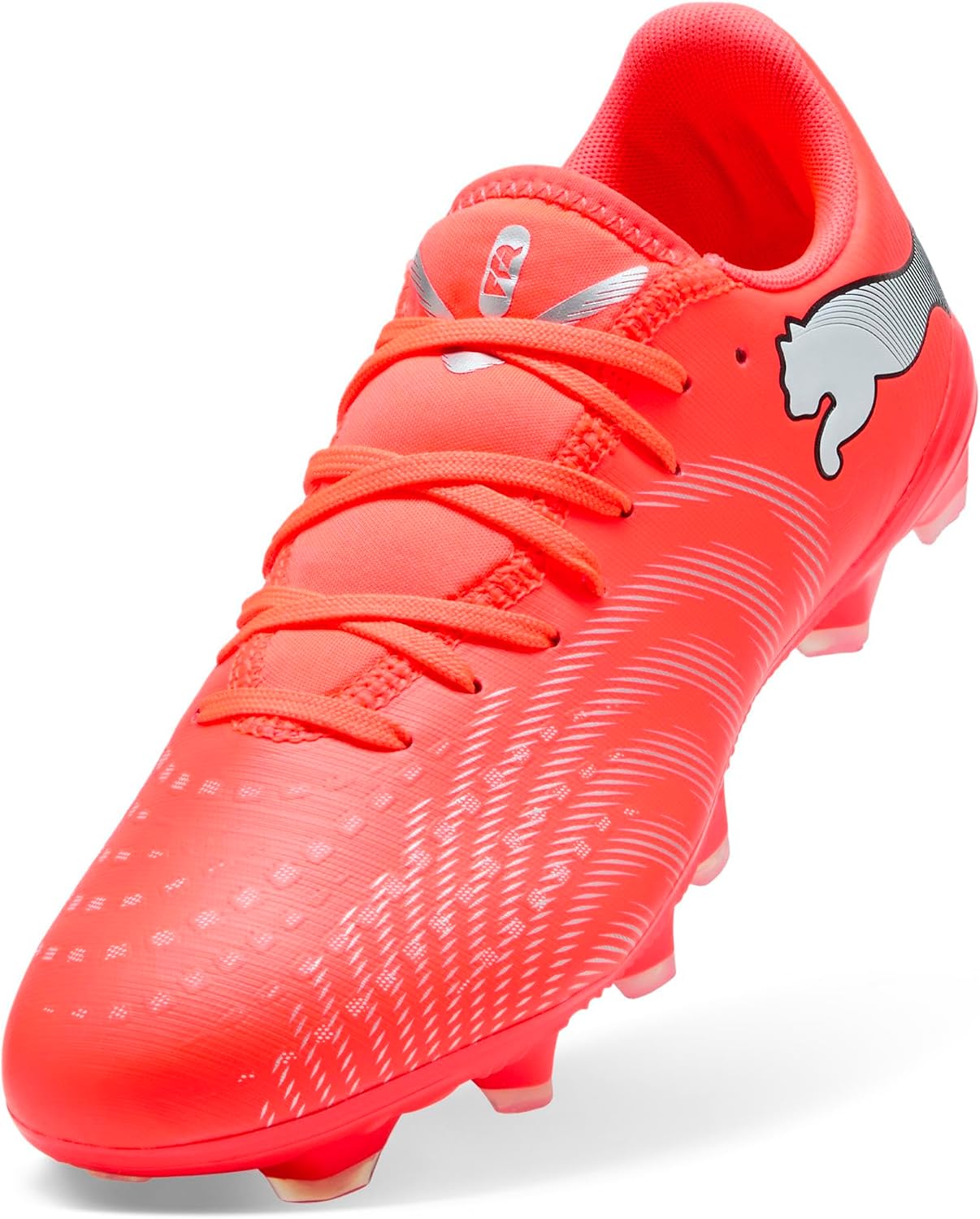 PUMA Women's Future 9 Play Fg/Ag WN's Football Boots, Glowing Red PUMA White PUMA Black PUMA Silver, 6 US
