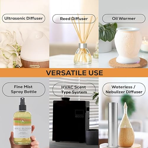 Miniatura 6 de Neroli - Recambio de aceite para difusor de flores de naranja (8.5 onzas líquidas) para difusores de junco, máquinas de aceite difusor eléctrico y