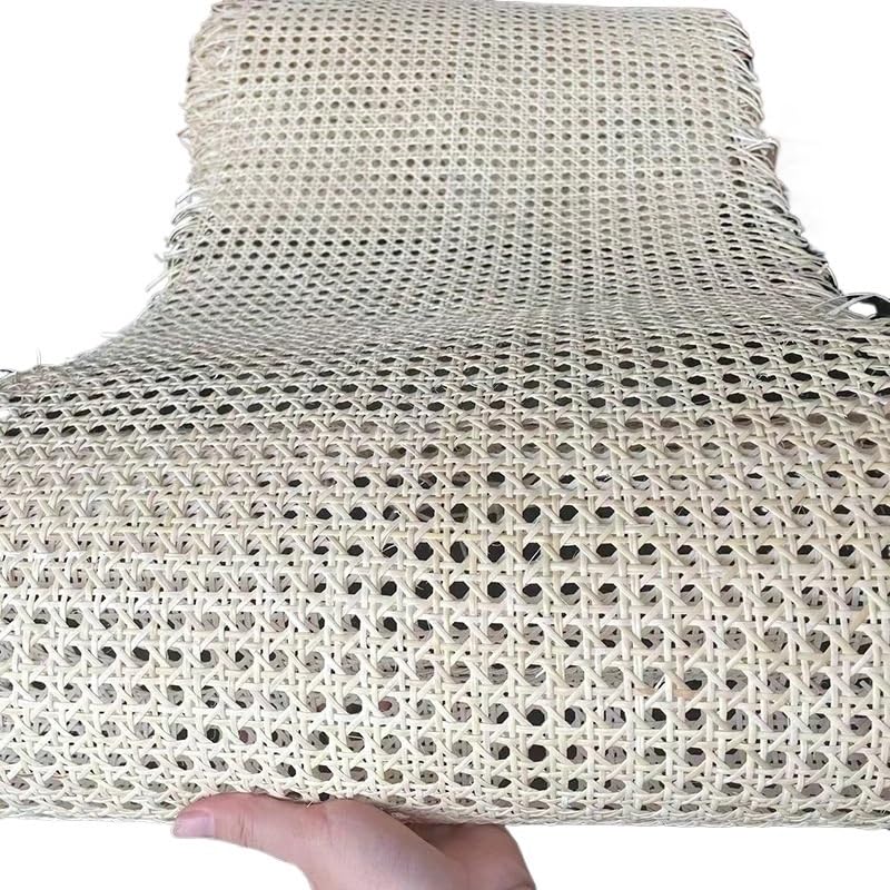 Bielona rattanowa rolka parciana, 40/45 cm szerokości, 30 cm - 2 m długości, wszechstronne paski do naprawy futra, projektów tapicerskich DIY, dekoracji domu i rzemiosła