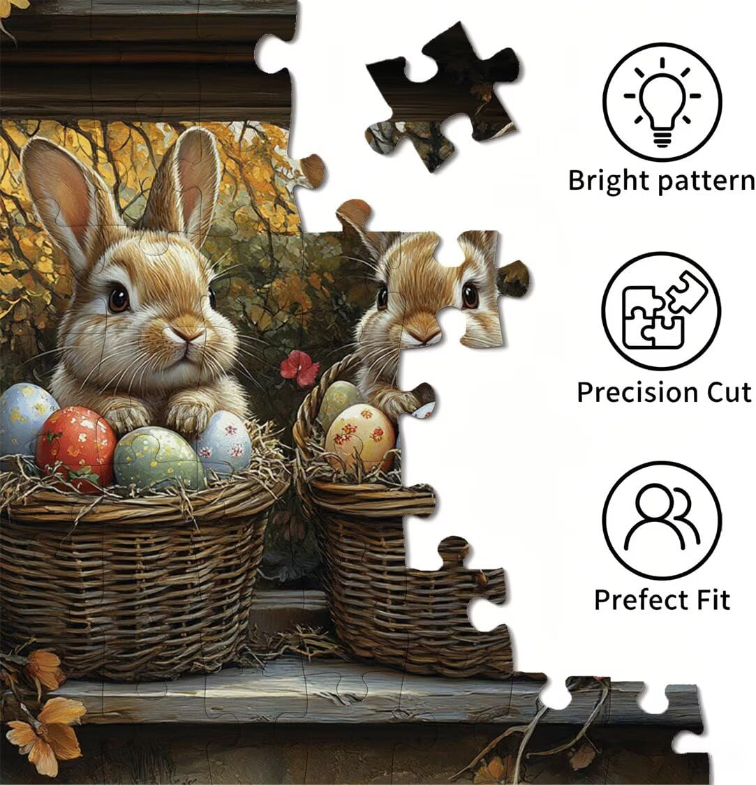 Puzzle 3000 Pezzi Coniglio Puzzle Legno Pianta, n-769