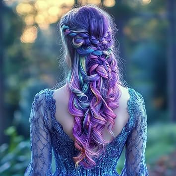 Blue Temporary Hair Wax for Dark Hair - Vibrant Color Wax for Curly Hair, Locs & All Hair Types | No Bleach Needed, Washes Out in 1 Shampoo | Vegan & Cruelty-Free (Women & Men)