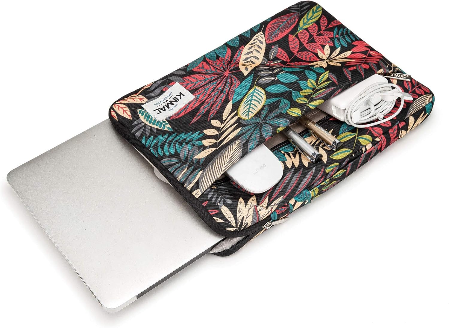 Kinmac 360 ° Custodia protettiva per laptop resistente all'acqua Custodia con maniglia per laptop MacBook Pro da 14 pollici, 13,5 pollici-13,9 pollici e 14 pollici (acero nero)