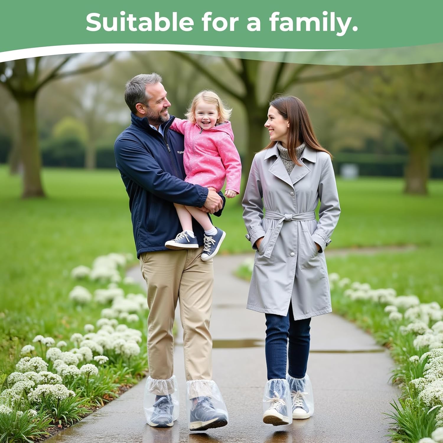 24 pairs of rainproof shoe covers - disposable plastic rain shoe covers - men's and women's plastic shoe covers, waterproof and non slip shoe covers, transparent and individually packaged - Image 6