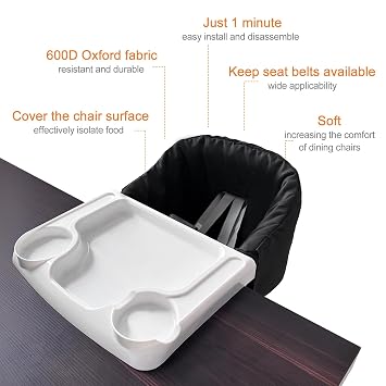 MTWML Hook On High Chair with Tray and Protect Cover