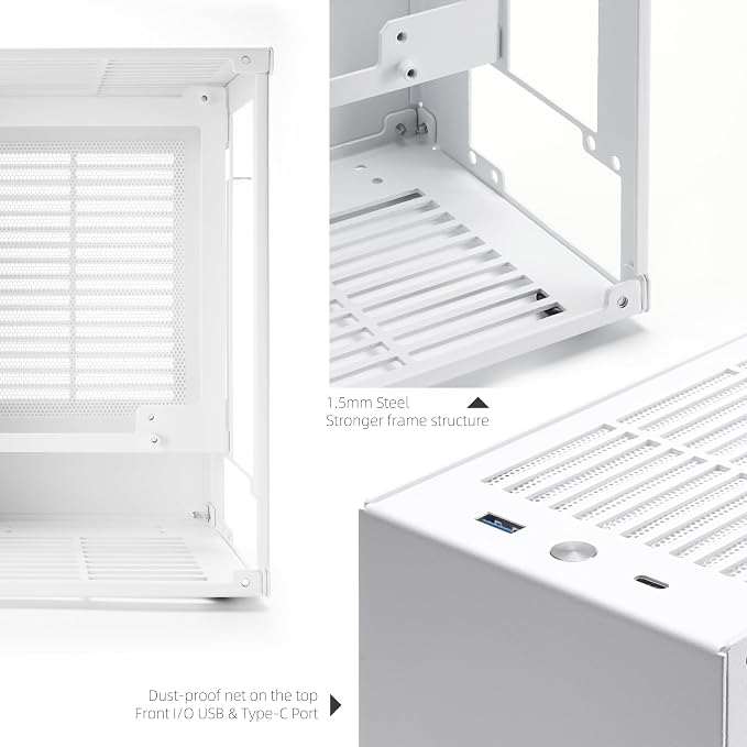 Gabinete SGPC K39 Mini ITX 5L Blanco miniatura 3