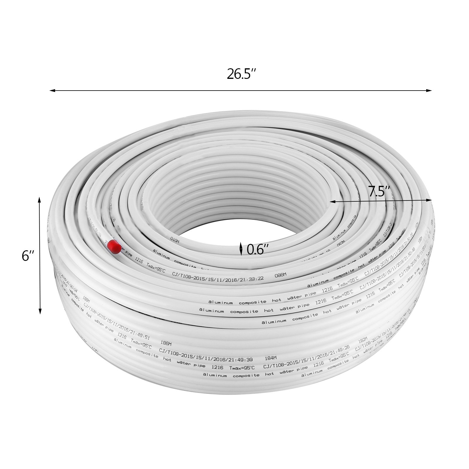 Tuyau Multicouche AL-Cobrapex – âme Aluminium 16x2.0mm – 100 Mètres Pour Installations Chauffage Et Sanitaire