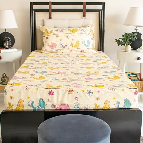 Miniatura 9 de Juego de sábanas de 100 % algodón para niños y niñas, suministros escolares, sábanas individuales para niños, ropa de cama individual para el Volver