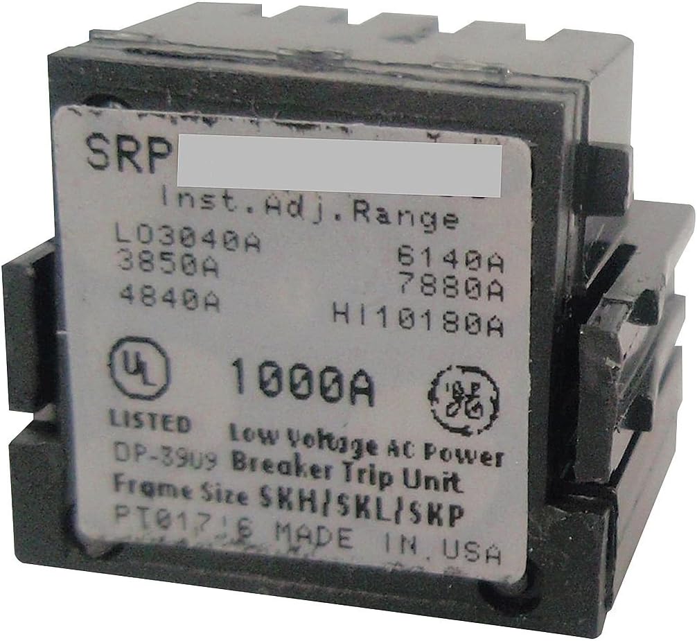 General Electric GESRPG400A400 GE SRPG400A400 400A Rating Plug, Black