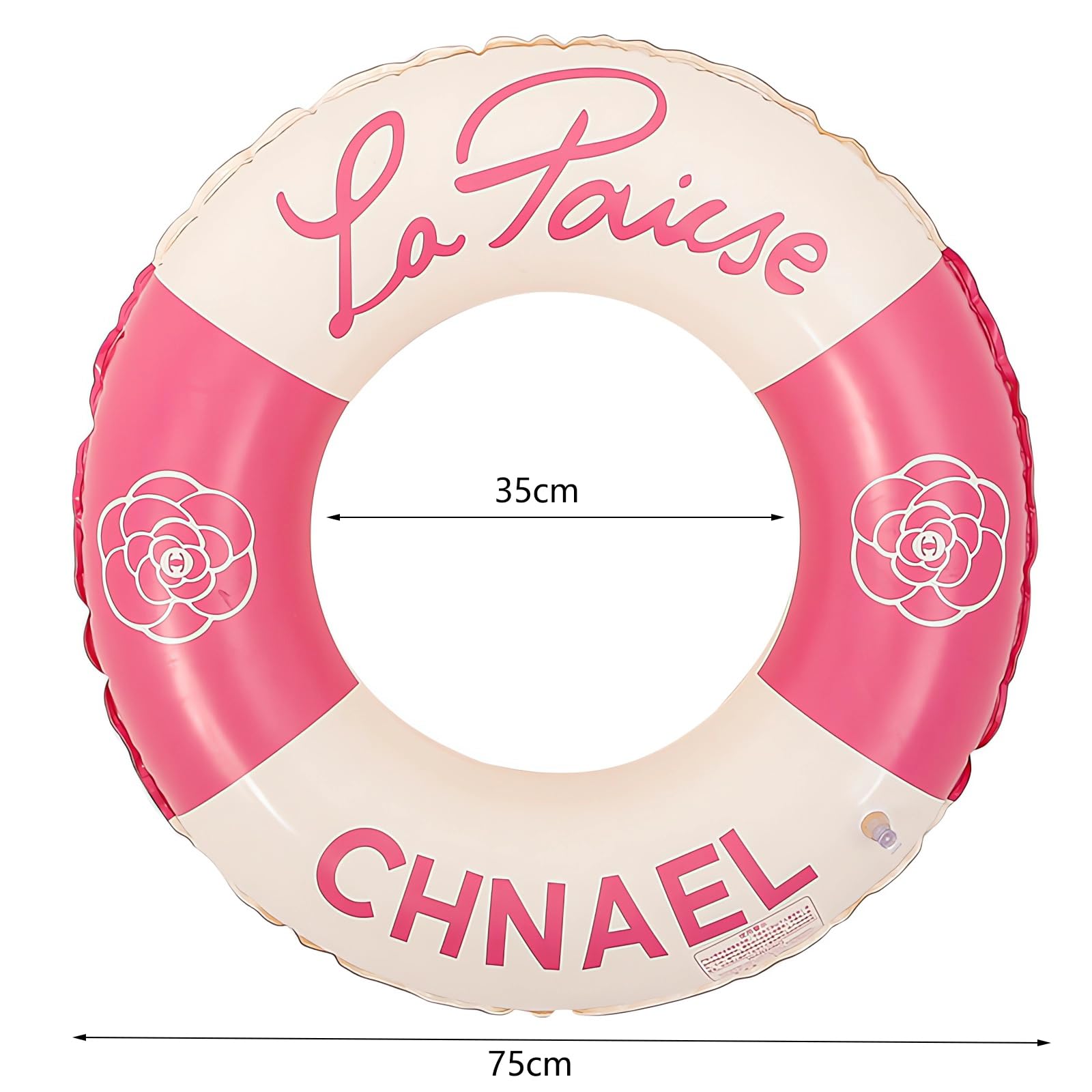 SilverChry Anillo De Natación Inflable Con Rayas Vintage – Flotador Redondo Para Verano Con Doble Asa Y Válvula De Seguridad