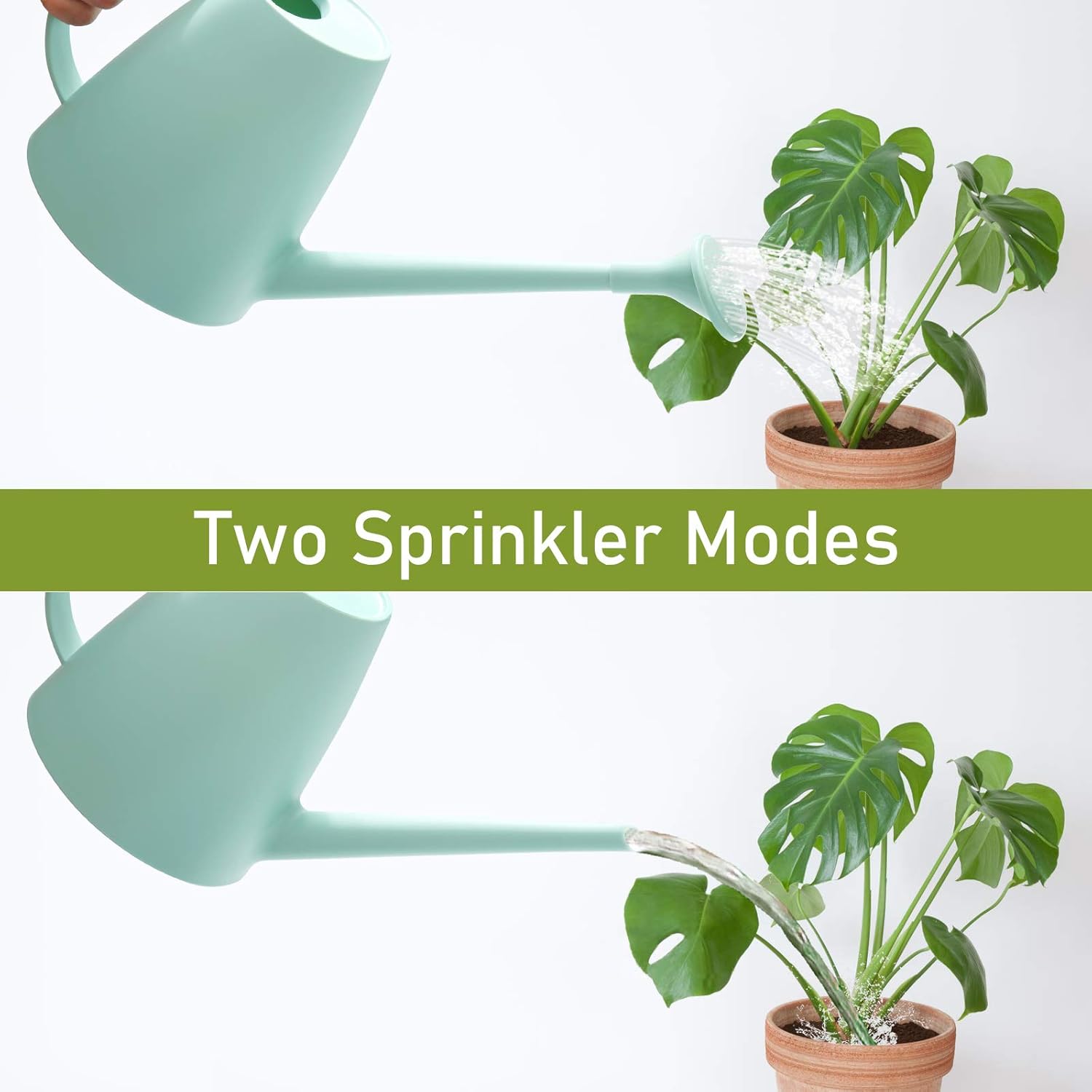 Psukhai Watering Can for Indoor Plants Garden Flower, Modern Small Water Cans Long Spout for Outdoor Watering Plants 1/2 Gallon 60OZ(Green) : Patio, Lawn & Garden