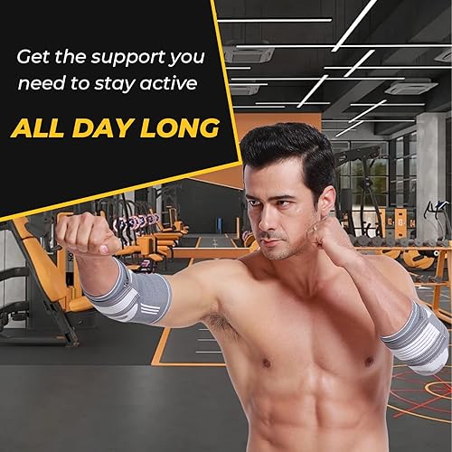 Miniatura 8 de NeoTech Care Soporte de codo, gris (talla M, 1 par)