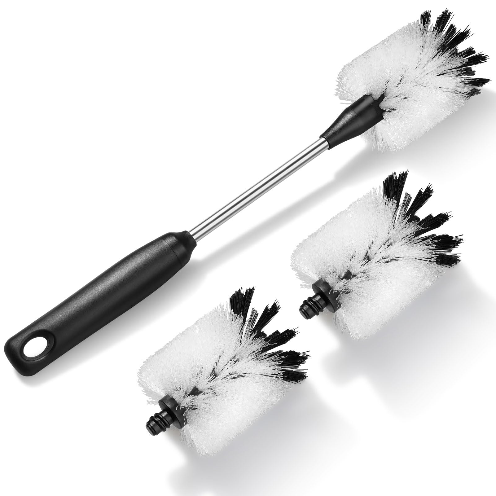 Water Bottle Cleaning Brush with 2 Replaceable Heads (Purtribe)