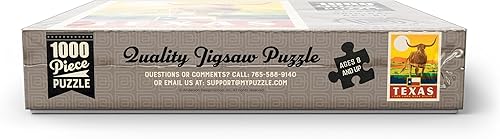 Miniatura 10 de MyPuzzle Texas The Lone Star State, State Pride Vintage Poster - Rompecabezas prémium de 1000 piezas para adultos