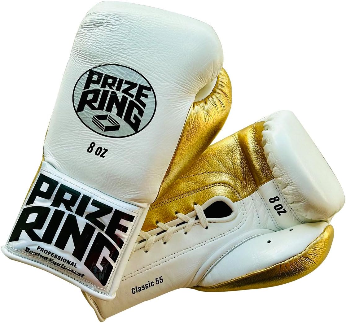 PRIZE RING ボクシンググローブ 8 oz グレー/イエロー PRIZE RING