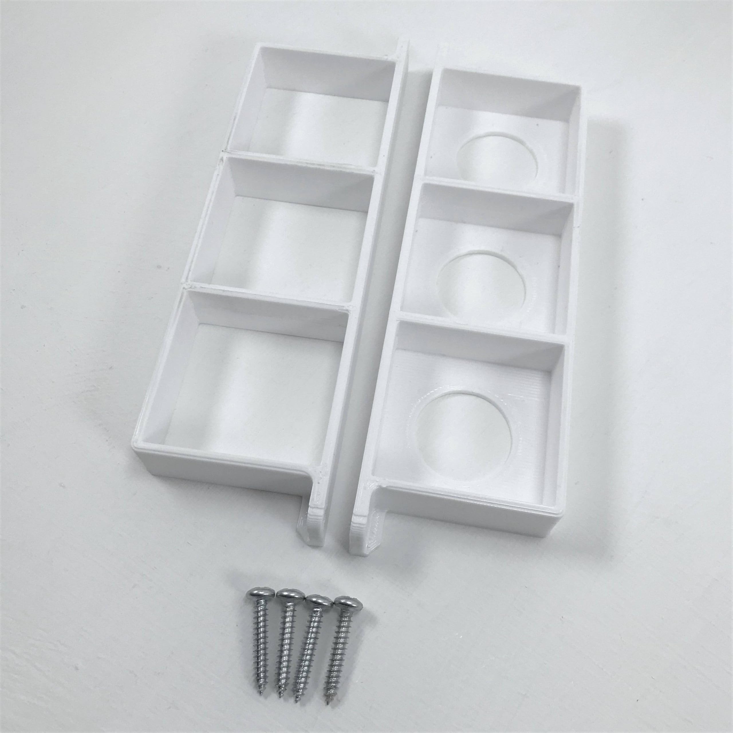 Folie/huishoudfolie/vetbestendige papieren kast onder plankhouder: wit