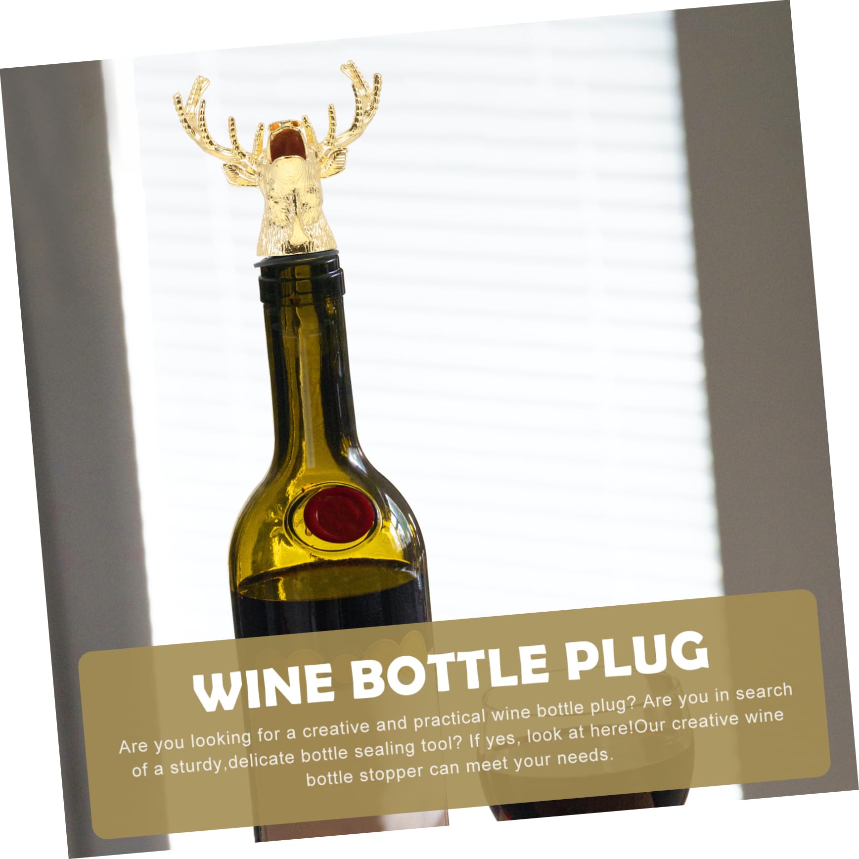 BESTYASH 6 Piezas Tapón para Vino con Vertedor Forma de Sellado para Conservar Accesorio Decorativo para Fiestas y Reuniones