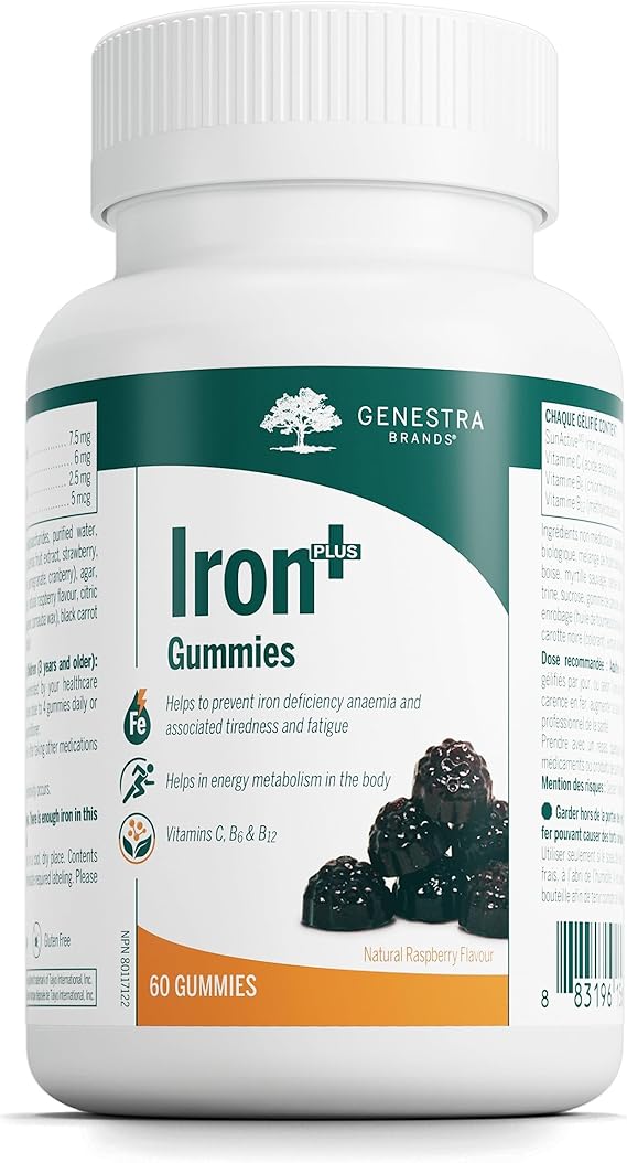 Genestra Brands Iron+ Gummies Greattasting Iron Gummy with an