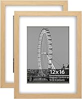 Vista 9 de Juego de collage de marcos de fotos de granja de 5 x 7, cepillo de alambre rústico negro texturizado, borde de madera texturizada, vidrio plexiglí