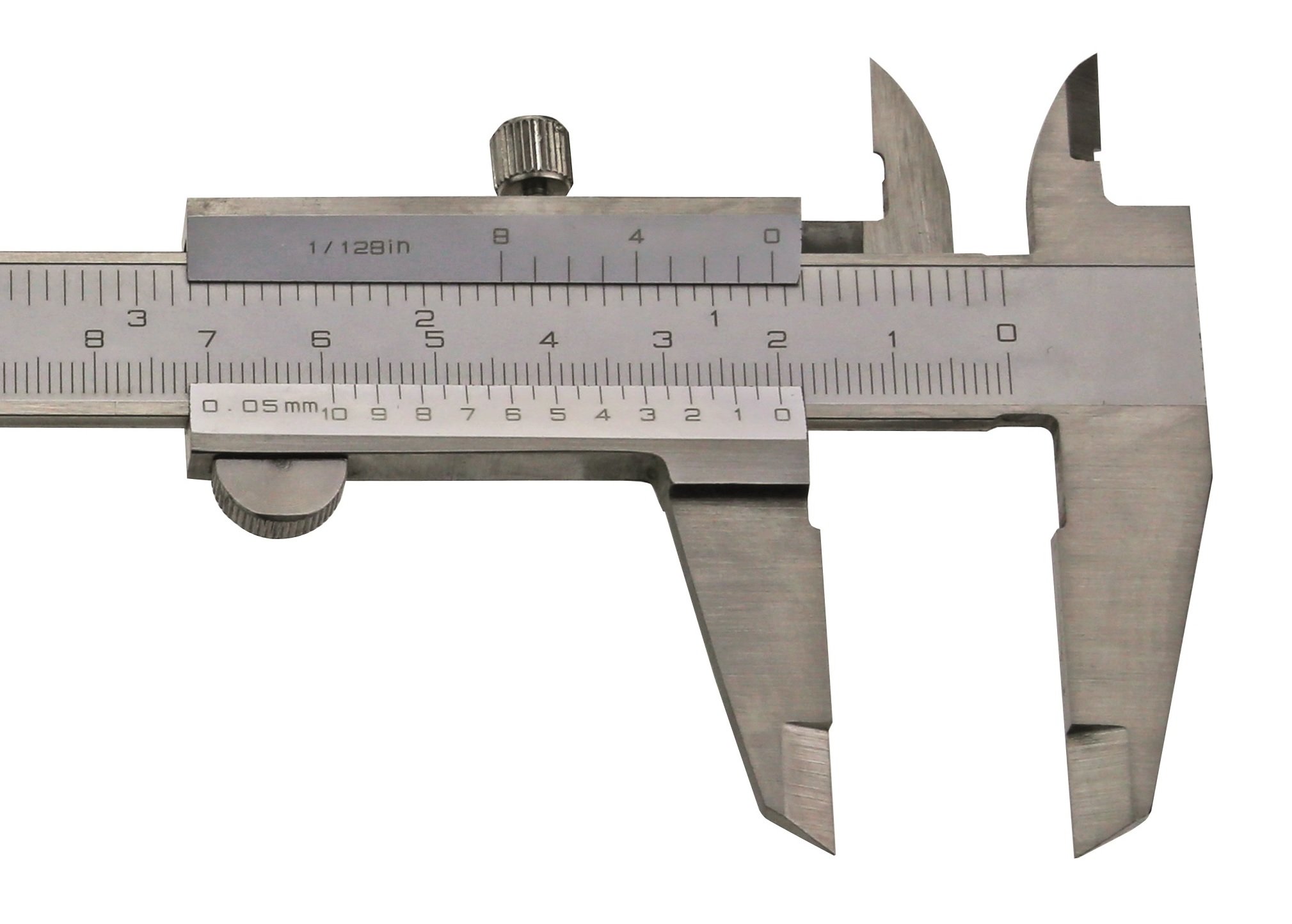 CNC QUALITÄT Calibro a corsoio 150 mm, DIN 862, per mancini, vite di fissaggio