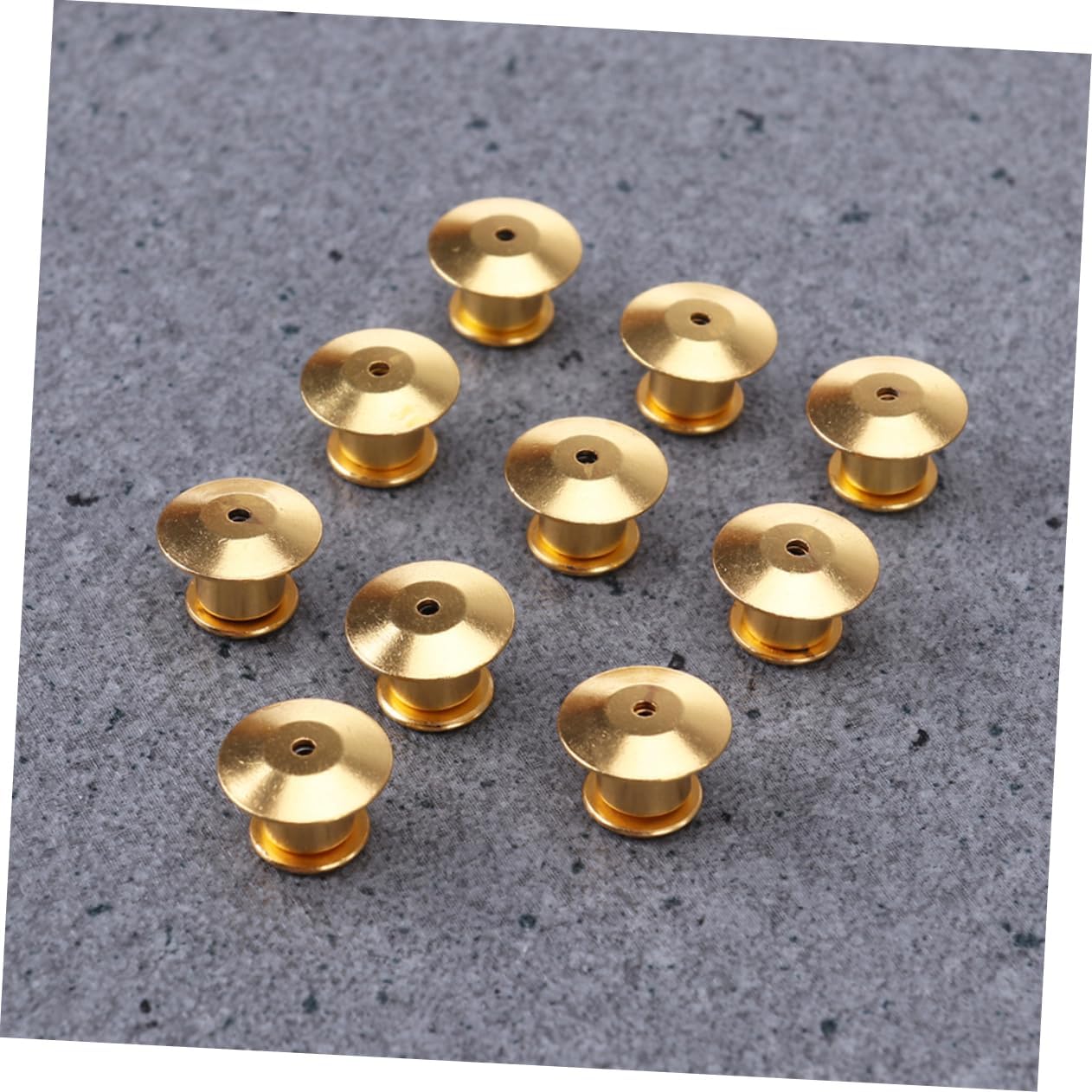 HAPINARY 128pcs Pin Backs Locking Pin Keepers for Brooches Badges Hats and Bags Lightweight Accessories