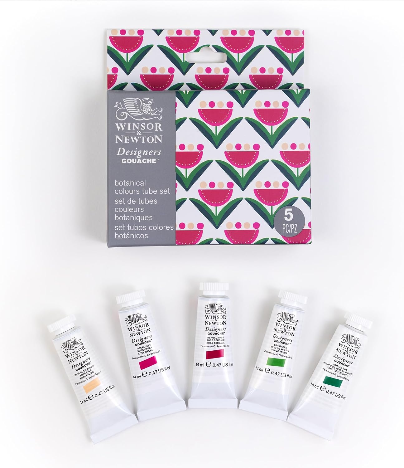 Designers Gouache Botanical Set 5x14ml Tubes image 2