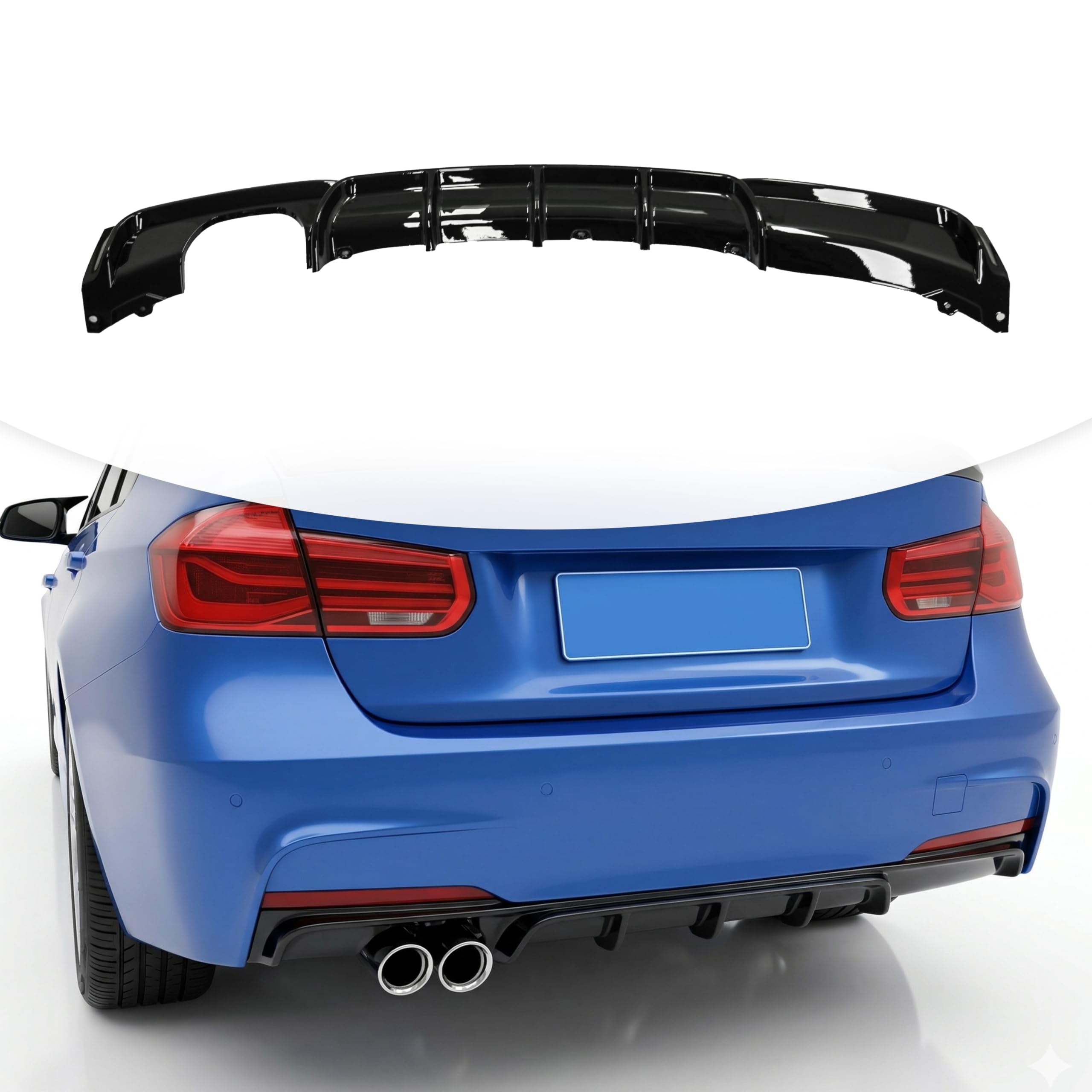 Amazon.com: KETAI Rear Diffuser Compatible with 2012-2018 BMW 3