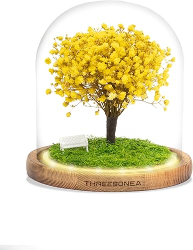 Miniatura 8 de Árbol de la vida. Flor preservada hecha a mano. Flor eterna. Flor ecuatoriana inmortalizada (amarillo)