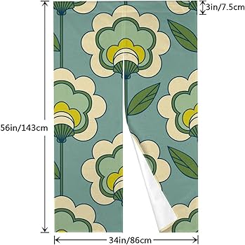 Amazon|のれん 花柄 グリーン お洒落 ヴィンテージ レトロ おしゃれ Amazon|のれん 花柄 グリーン お洒落 ヴィンテージ レトロ おしゃれ