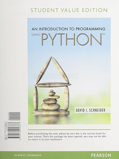 Introduction to Programming Using Python, An