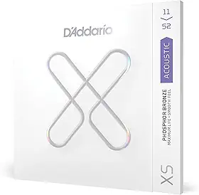 Encordoamento Para Violão Aço Leve Custom .011-.052 D'Addario XS Phosphor Bronze XSAPB1152